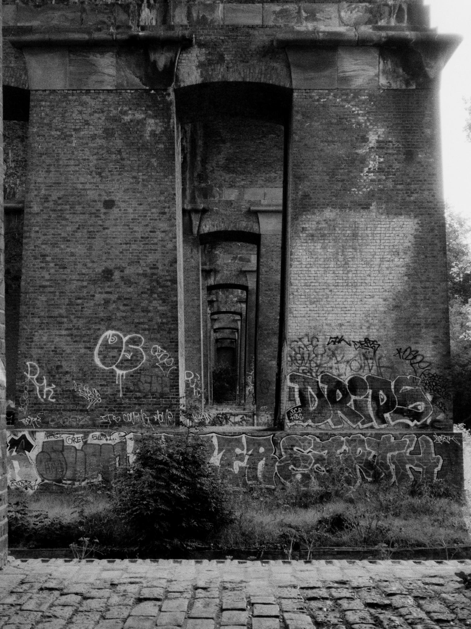 Under bridges, street art